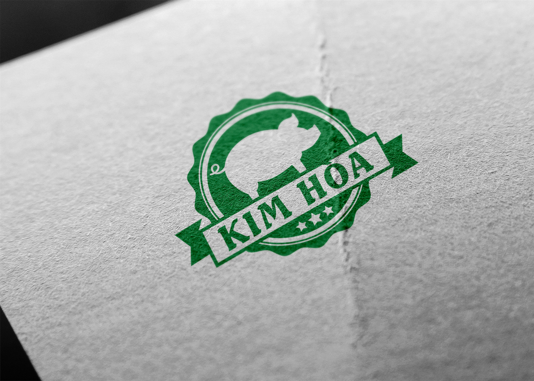 KIM HOÀ - Thiết kế logo trang trại nuôi heo Kim Hoà
